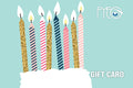 Happy Birthday - Candles Gift Card